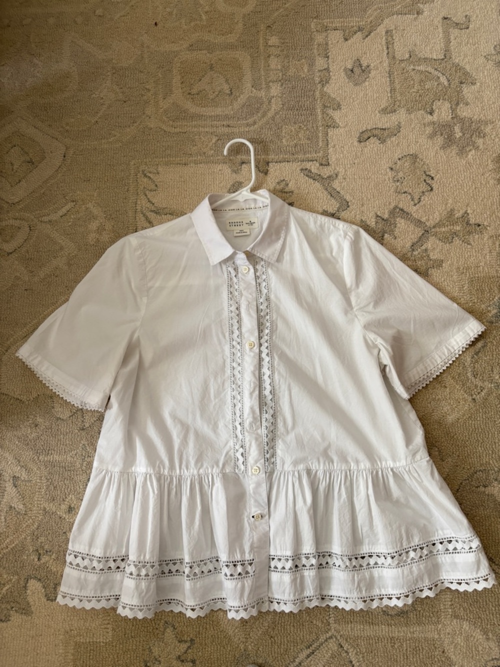 kate spade White Broome Street Button-Up Blouse